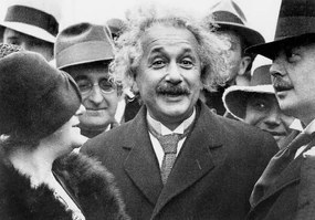 Kunstfotografie Albert Einstein and his wife Elsa Lowenthal, Unknown photographer,, (40 x 26.7 cm)