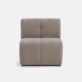 Modulaire tafelzetel, 1-zits, in fijne chenille, ANETA