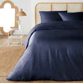 Bedset in recycled microvezel, rechthoekige kussensloop