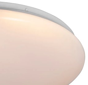 Smart Moderne plafondlamp wit 38 cm incl. LED en RGB - Iene Modern rond Binnenverlichting Lamp
