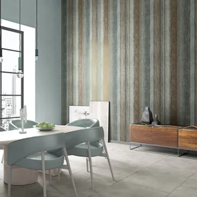 Noordwand Vintage Deluxe Behang Stripes bruin