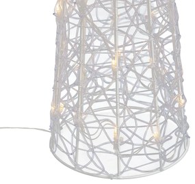 Kerst kerstboom transparant 100cm incl. LED IP44 - Coni