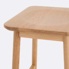 Massief eiken kruk H45 cm, Monsio