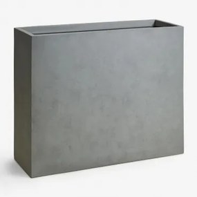 Rechthoekige Bloempot Van Cement Neyrua Grijs – Koel & 100 X 35 X 80 Cm - Sklum