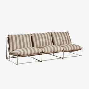 Amaro 3-delige Modulaire Tuinbank Tapioca Beige - Bruin - Mokka - Sklum