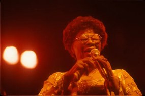 Foto Ella Fitzgerald performing at the Bussoladomani, 1980