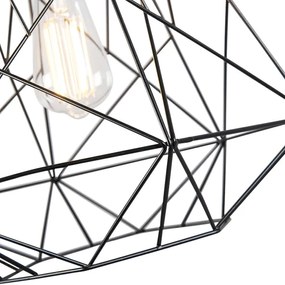 Smart industriële hanglamp zwart incl. wifi ST64 - Framework Basic