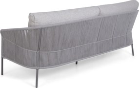 Stoel en Bank Loungeset 5 personen Rope Grijs  4 Seasons Outdoor Florence