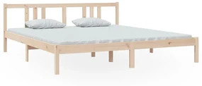 vidaXL Bedframe massief hout 180x200 cm 6FT Super King