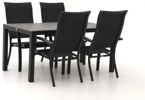 Diningset Bellagio  | 4 personen polywood | Tuinset stapelbaar | 5-delig | Kees Smit Tuinmeubelen