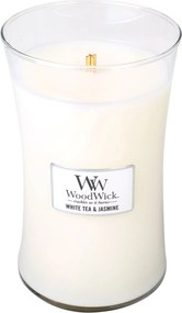 Woodwick geurkaars - Large Hourglass - White Tea&Jasmine