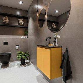 Mondiaz Ture 60cm toiletmeubel ocher met wastafel urban links geen kraangat