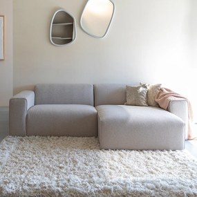 Zuiver Milka Cappuccino Kleine Bank Met Chaise Longue Rechts Cappuccino