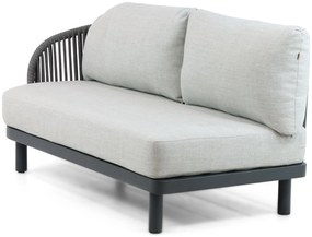 Hoek loungeset 5 personen Aluminium/rope Grijs  Santika Furniture Santika