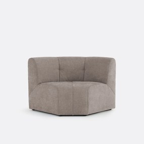 1-zits modulaire hoektafel fauteuil van fijn chenille, ANETA