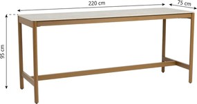 4 Seasons Outdoor Seasons Soho High Dining Table Ceramic X X Amber Taupe