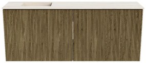 Mondiaz Joya DLux 100cm toiletmeubel dusk met wastafel faye links 1 kraangat meli
