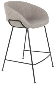 Zuiver Feston Design Barkruk Grijze Stof