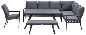Garden Impressions Senja lounge dining set 5-delig rechts incl. stoel - mystic grijs