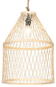 Landelijke buiten hanglamp rotan 40x55 cm - Calamus