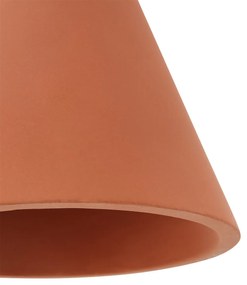 Hanglamp in beton, terracottaØ18 cm, Arida