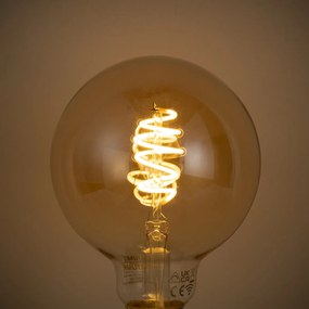 Set van 5 Smart E27 dimbare LED lampen G95 amber 4.9W 320 lm 2500K