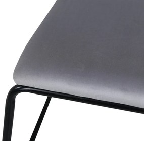 Jörn Eetkamerstoel - Floor - Lichtgrijs - Fluweel - Jörn