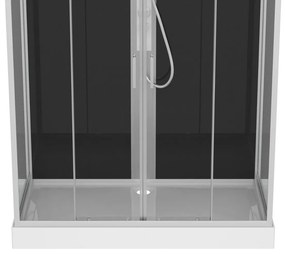 Badstuber New York complete douchecabine 160x90x215cm kitvrij chroom