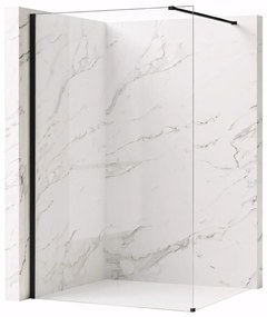 Walk-in douchewand Rea Flexi Transparent / Black 70