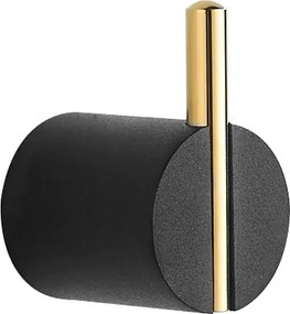 Mexen Aron handdoekhaak, zwart/goud- 7088135-57