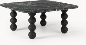 Marmeren salontafel Lyndi met eikenhouten poten
