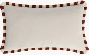 Handgemaakt fluwelen kussen Happy Pillow met franjes