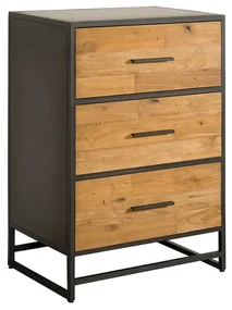 Tower Living Ladekast Teak En Metaal Felino - 65x45x95cm.