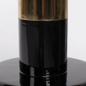 Zuiver Glam Emaille Bijzettafel Zwart - 36 X 36cm.