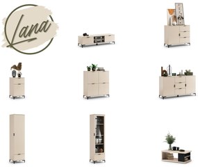 TV-kast LANA 05 beige - TV MEUBEL VOOR WOONKAMER MET LADEN
