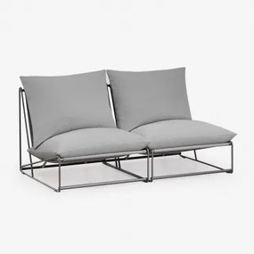 Amaro 2-delige Modulaire Tuinbank Grijs - Sklum