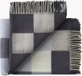 Wollen plaid Plain Beat met franjes