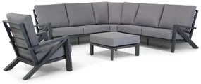 Hoek loungeset 6 personen Aluminium Grijs Santika Furniture Santika Cinta
