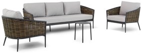 Stoel en Bank Loungeset 5 personen Aluminium Taupe  Coco Coco Palm