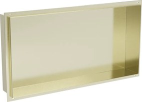 Mexen X-Wall-NR nisbank zonder flens 60 x 30 cm, geborsteld goud - 1951603010