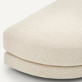 Modulaire voetensteun in bouclé stof, TIBERIO
