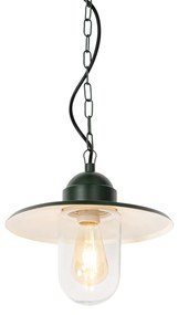 Moderne buiten hanglamp donkergroen IP44 - Kansas Modern E27 IP44 Buitenverlichting rond