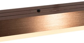 Eettafel / Eetkamer Verstelbare hanglamp donker brons 150 cm incl. LED dimbaar - Lamba Modern Binnenverlichting Lamp