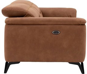 Goossens Excellent Bank Alma cognac, micro leer, 2,5-zits, urban industrieel
