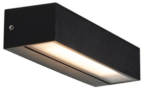 Buitenlamp Moderne wandlamp zwart incl. LED IP65 - Steph Modern IP65 Buitenverlichting