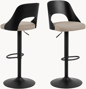 Gestoffeerde draaibare barkruk Lucy