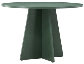 Ronde Eettafel Met Kruisvoet Groen - 110 X 110cm.