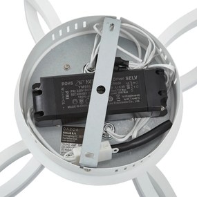 Plafondlamp wit incl. LED 3-staps dimbaar 4-lichts - Navara