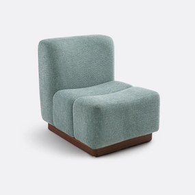 Fauteuil in getextureerde stof Podo