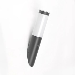Moderne buiten wandlamp met schemerschakelaar / dag-nacht sensor met bewegingsmelder antraciet IP44 met schemersensor - Rox Modern E27 IP44 Buitenverlichting rond